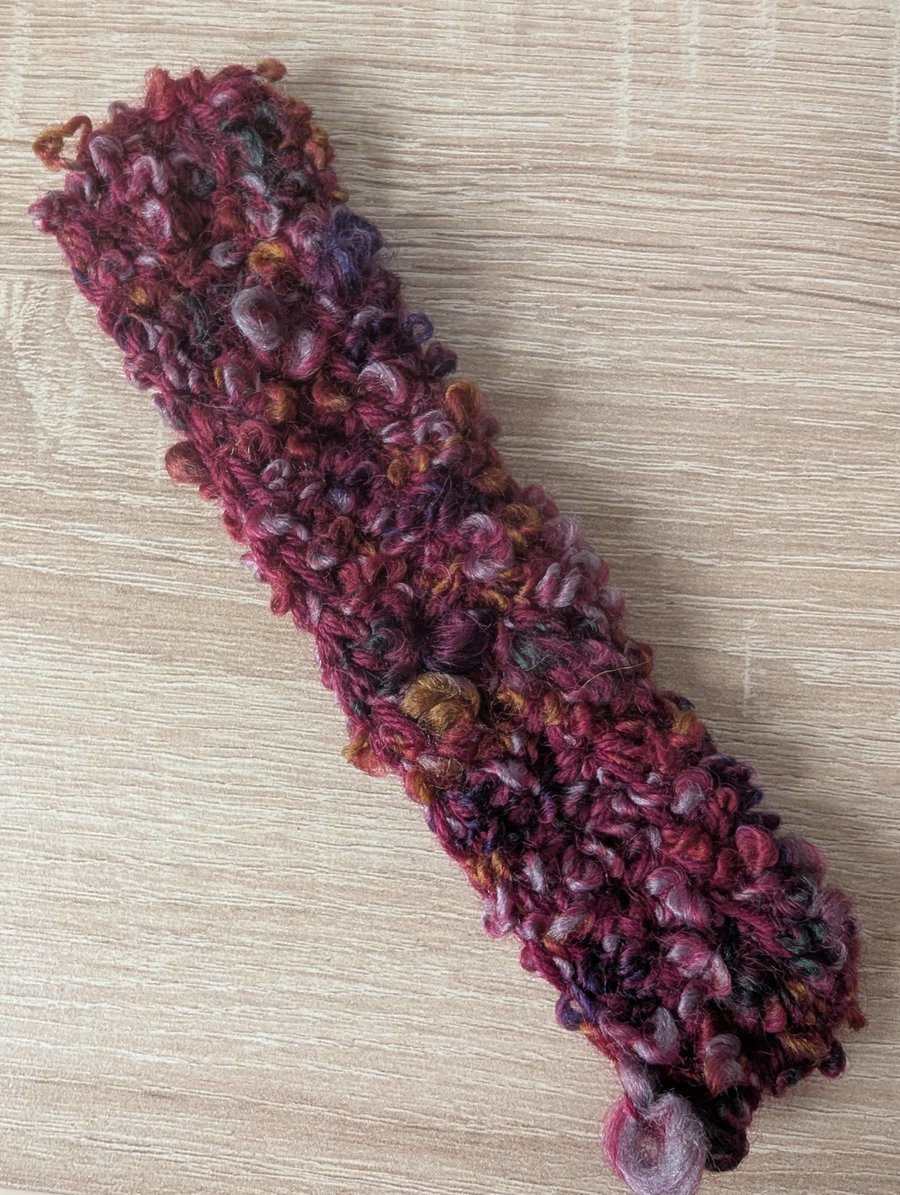 Large Burgundy Bookmark