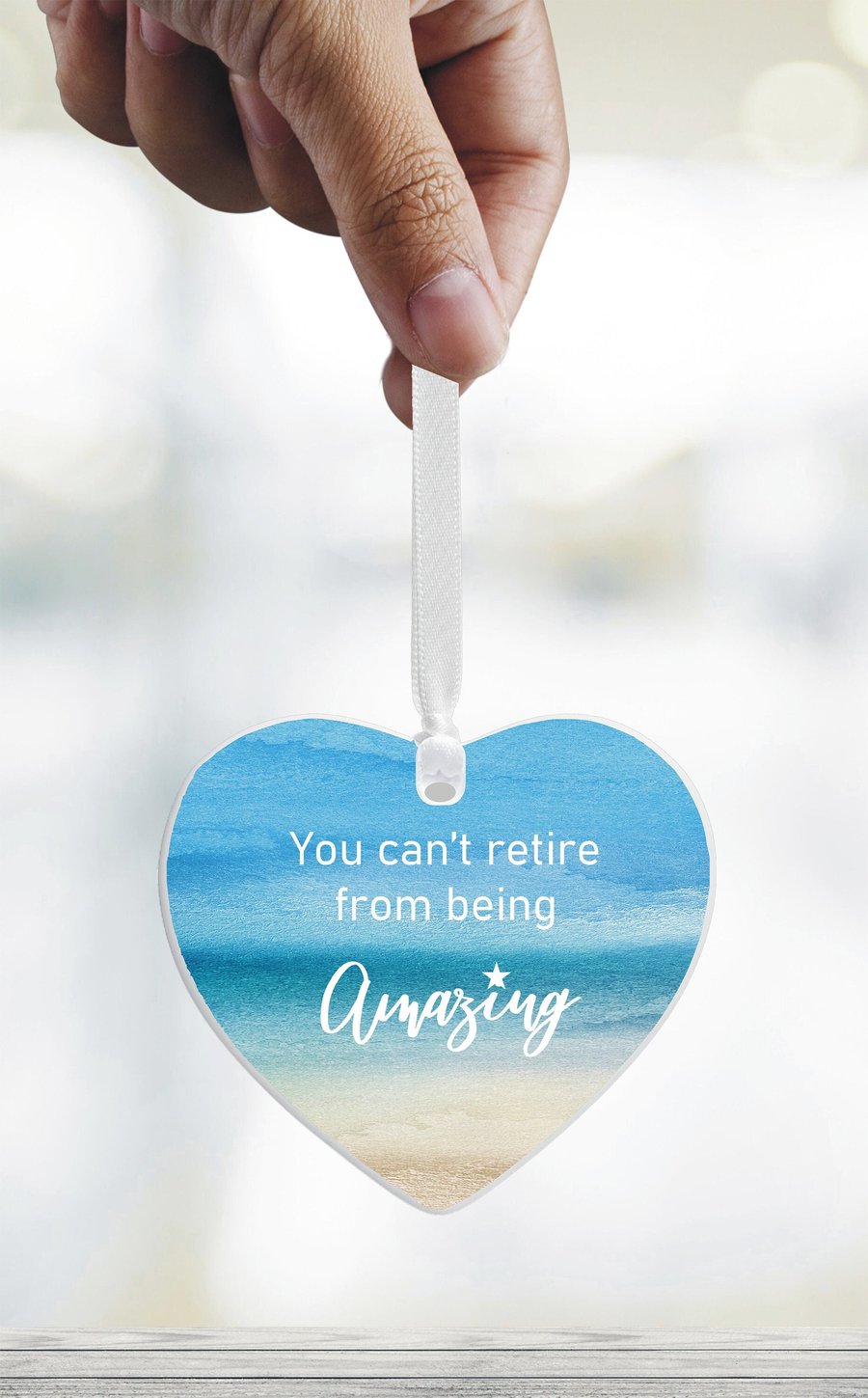 You Can't Retire From Being Amazing Ceramic Heart Keepsake - Colleague Gift