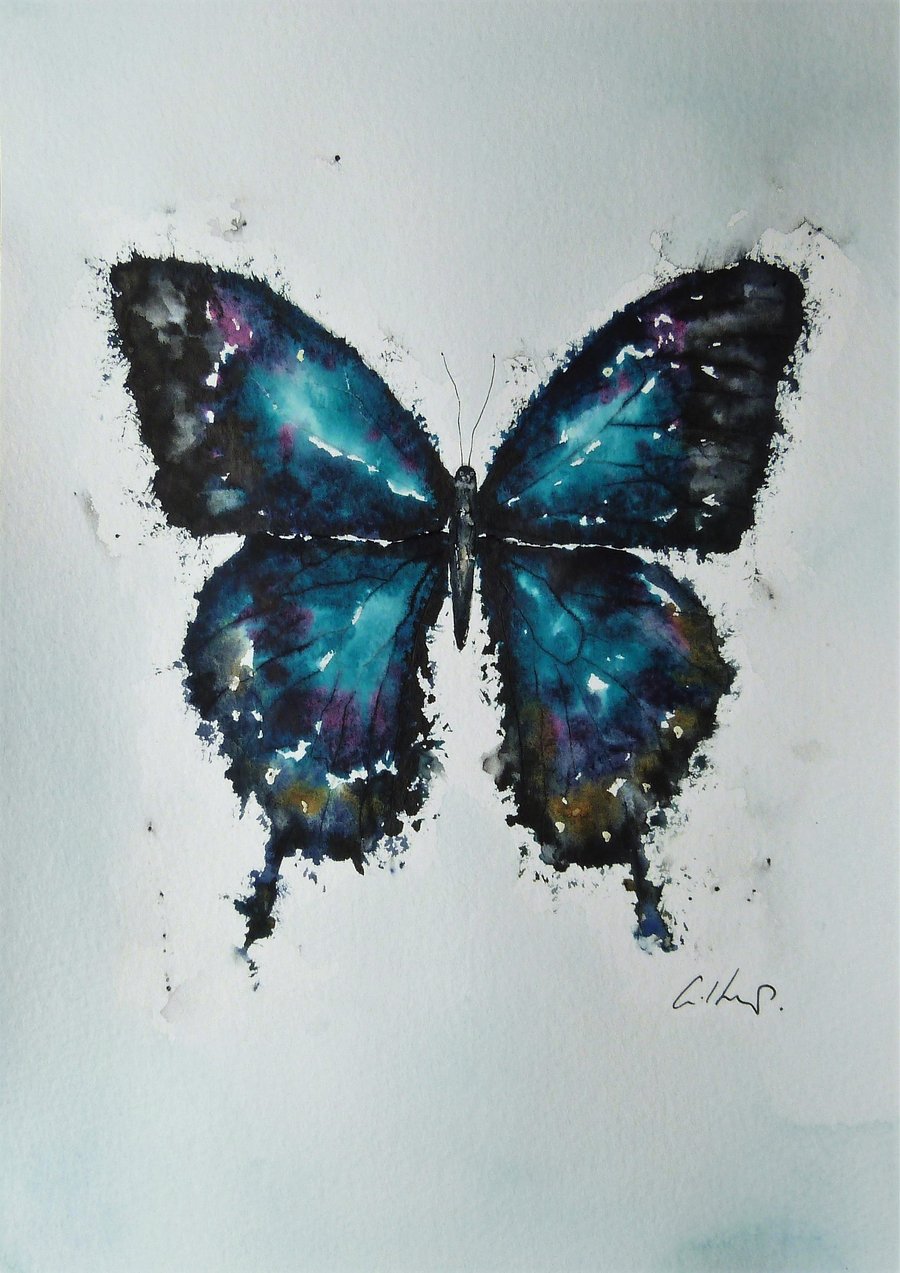 Butterfly, Original Watercolour Painting.