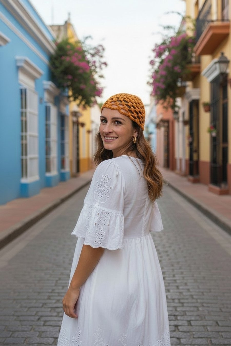 Red hand made hair accesorry