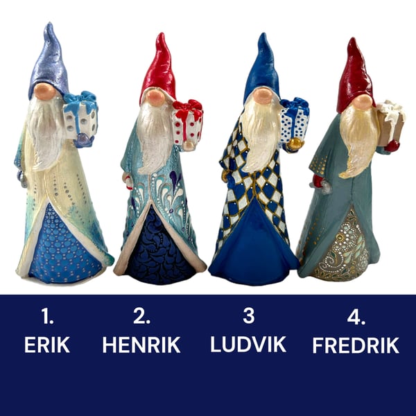 Tomte Figurine - 4 styles - sold individually 