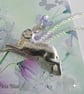 Sterling Silver Hare Necklace