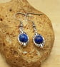 Minimalist Lapis lazuli earrings. September birthstone - Image 2