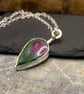 Ruby Zoisite Silver Pendant - Image 2