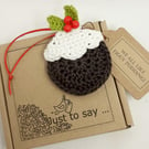 Crochet Christmas Pudding  