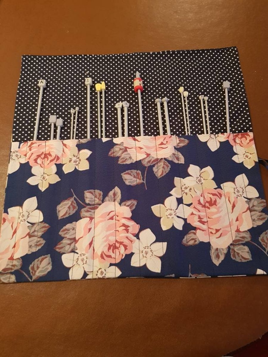 Cath Kidston floral fabric knitting needle roll