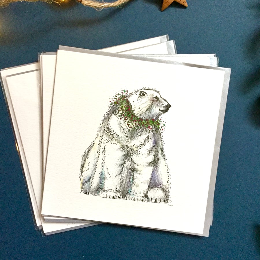 Polar Bear in the snow pack of 6