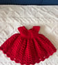 Crochet baby dress(0-3 months)