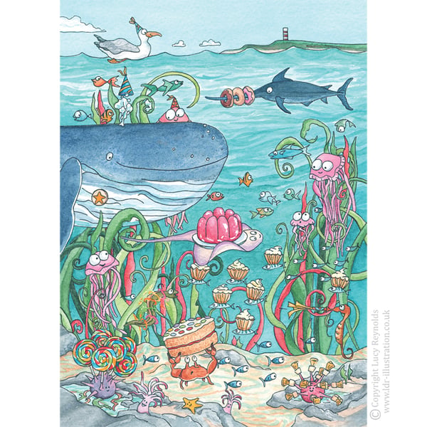 Having a Whale of a Time Birthday Card