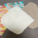 Hand Knit Cotton Dishcloth washcloth various colours 