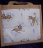 Small Jute Bag with Fabric Pocket - Image 1