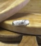 Siver Textured Band Ring - Image 1