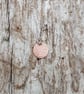  Handmade Leaf Imprint Small Copper Disc Pendant Necklace - UK Free Post - Image 1