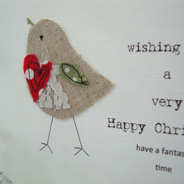 robin christmas card