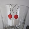 Shell & Bamboo Coral Earrings (2)