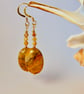 Crazy Lace Agate Earrings, Faceted Quartz - Handmade Gift, Birthday, Anniversary