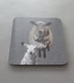 Sheep & lamb coaster - Image 3