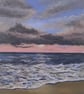 Incoming Tide, Early Morning Sunrise Seascape Original Painting - Image 2