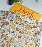 Handmade Padded Book Bag: Yellow Floral Book Cover, Book Protector - Image 3