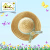 Beach Huts Trimmed Hat to fit the Mulberry Green characters 