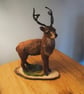 Highland stag needle felted home decoration. - Image 4