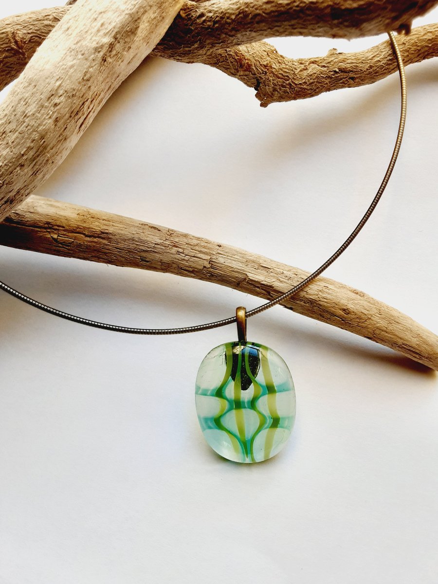 Fused Glass Pendant 