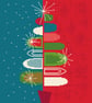189 - Mid-Century Retro Winter Holidays Christmas Tree - Cross Stitch Pattern - Image 3