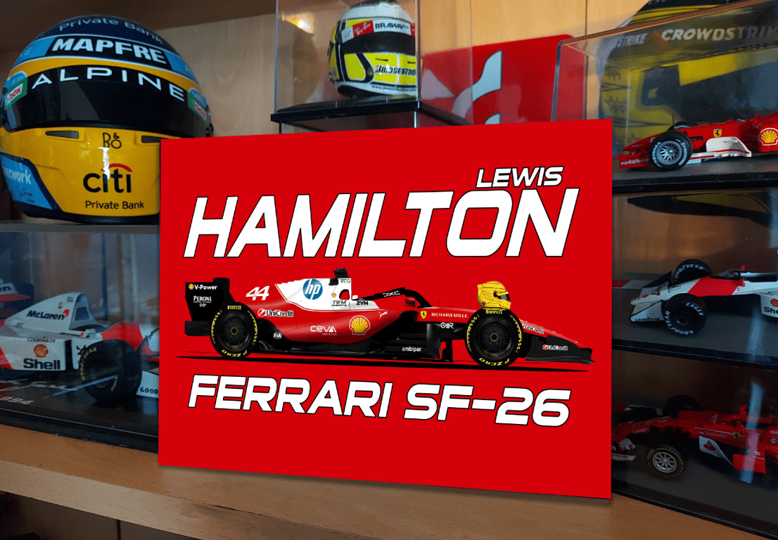 Lewis Hamilton 2026 SF26 F1 Metal Sign F1 Gift