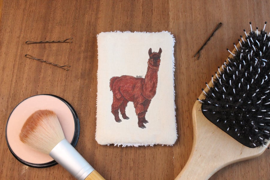Llama Washable & Reusable Eco Fabric Animal Face Wipe Gift Set