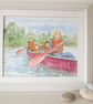 Canoe Adventure together. Watersport. Family. - Image 4