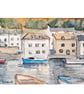 Original ACEO Watercolour Miniature Painting, Polperro Harbour, Cornwall - Image 4