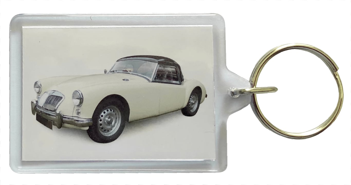 MGA 1600 1959 - Keyring with 50x35mm Insert - Car Enthusiast