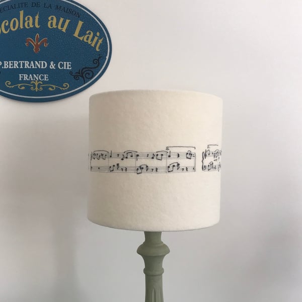 Music Fur Elise Embroidered Lampshade