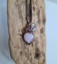 Pink Rose Quartz Heart Crystal & Copper Necklace Pendant Gift Jewellery Jewelry - Image 5