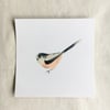 Watercolour long-tailed tit giclée print