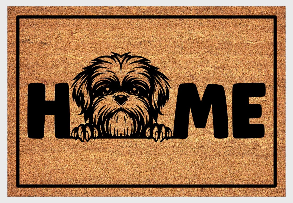 Shih Tzu Home Door Mat No.2 - Shih Tzu Dog Welcome Mat - 3 Sizes
