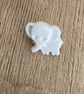 White elephant baby buttons for knitting and crochet 15mm
