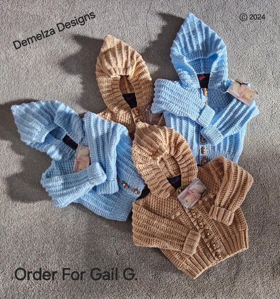 Hooded Hand Knitted Jackets