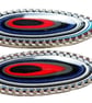 Fordite Earrings Sterling Silver Oval Drop Dangle Jewellery Gift Handmade - Image 5