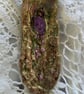 boho chic wearable art pendant  - Image 1