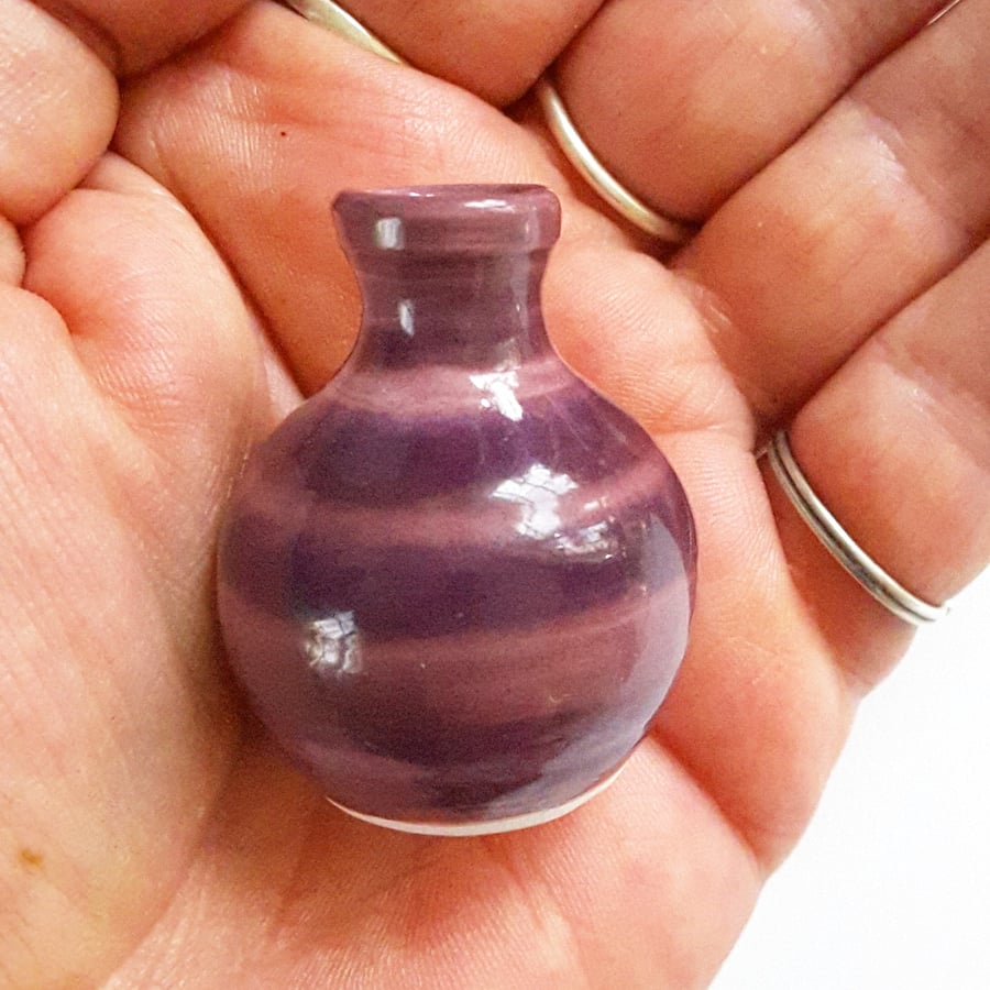 Miniature Purple Vase 