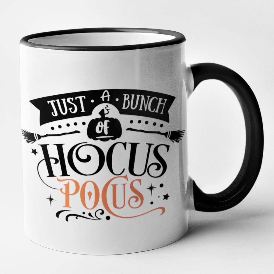 Just A Bunch Of Hocus Pocus Mug  Funny Novelty Halloween Themed Mug