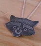 Sterling Silver Raccoon Necklace - Image 7