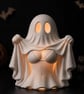 Sexy Ghost Tealight Holder - Halloween Figure Lantern - Spooky Decor