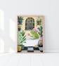 Frog Art Print - Signed A4 Print - Image 3