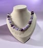 An attractive handmade necklace. 