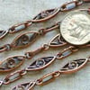 Antique Copper Fancy Chain 50cm