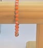 Orange Czech glass bracelet with a silver heart charm  - Image 2