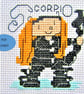 Scorpio zodiac star sign small cross stitch download chart