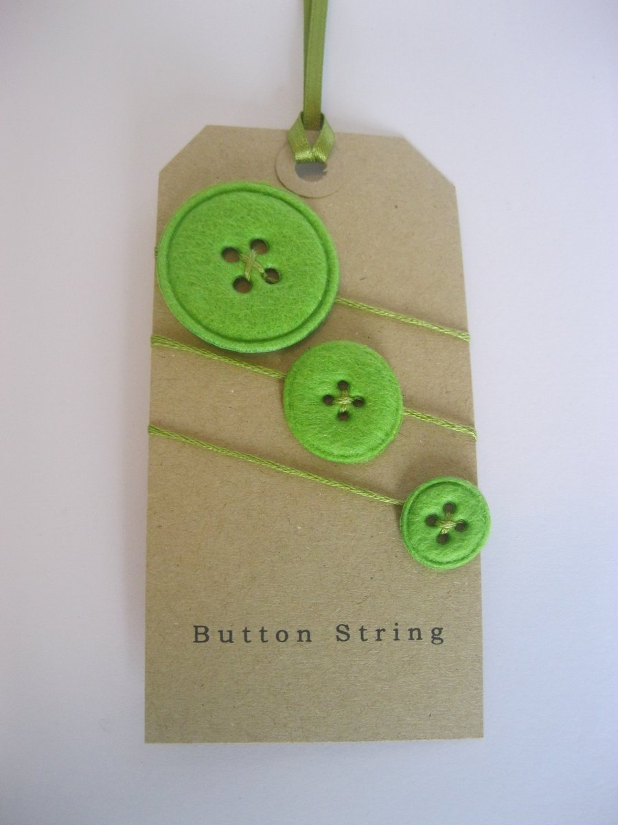 2m Button String (Green)